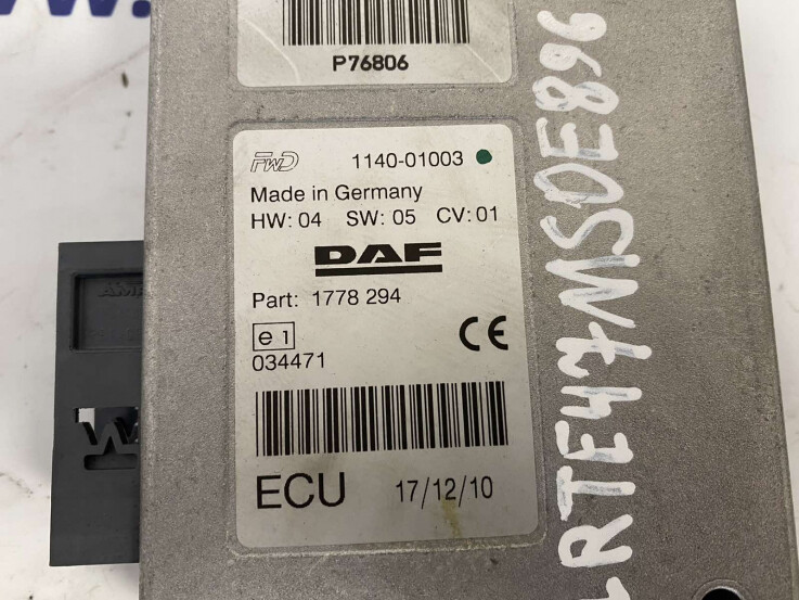 DAF XF105 ECU control unit 1778294