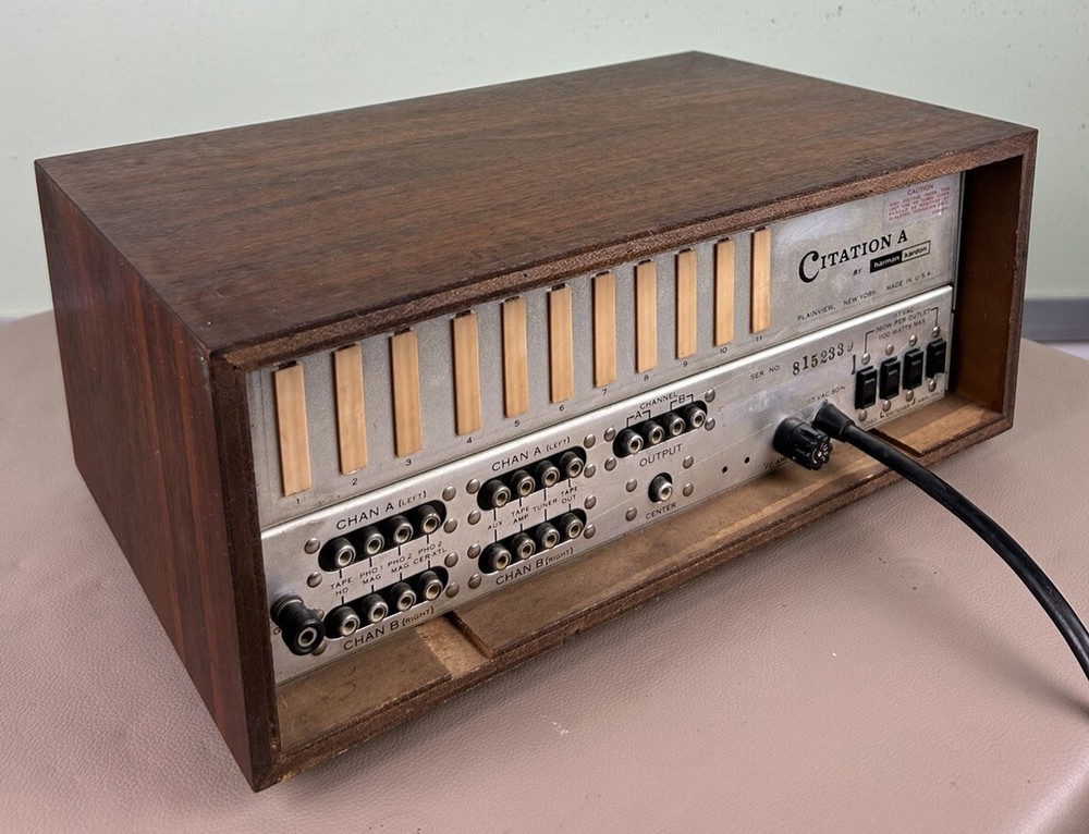 HARMAN KARDON CITATION A STEREO PREAMP NICE