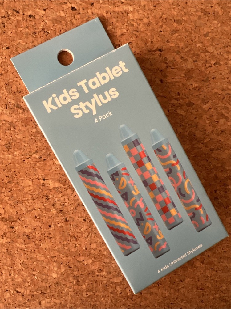Kids Tablet Universal Crayon Stylus 4 pack