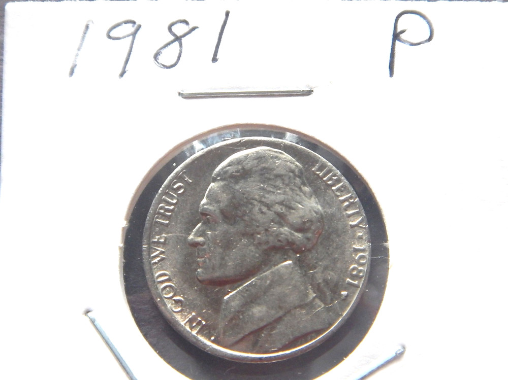 1981 (P) Jefferson Nickel