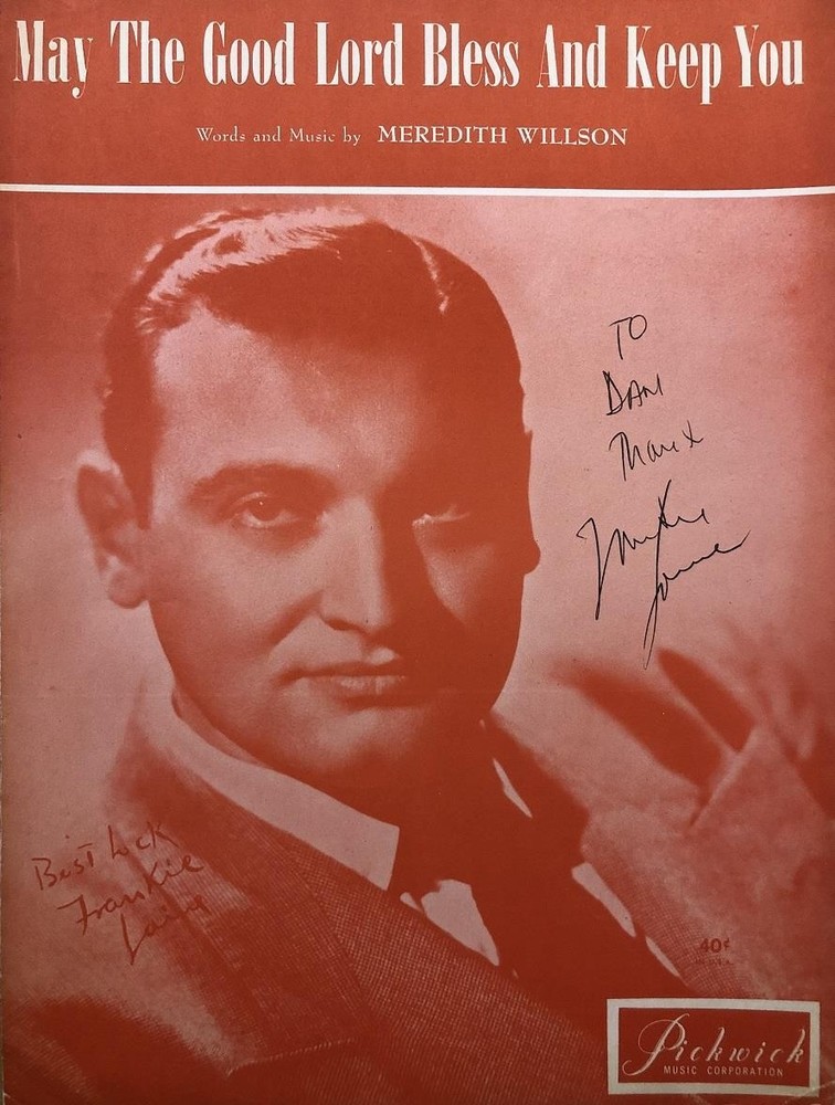 Frankie Laine- Signed Sheet Music