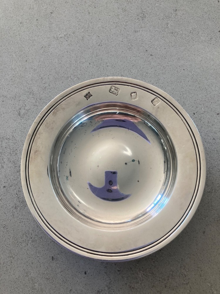 sterling silver Armada trinket dish
