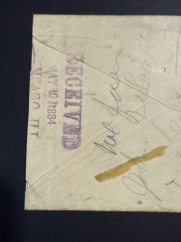 US Scott #209 REGISTERED LETTER DATED MAY 15 1884 (INCLUDING LETTER)
