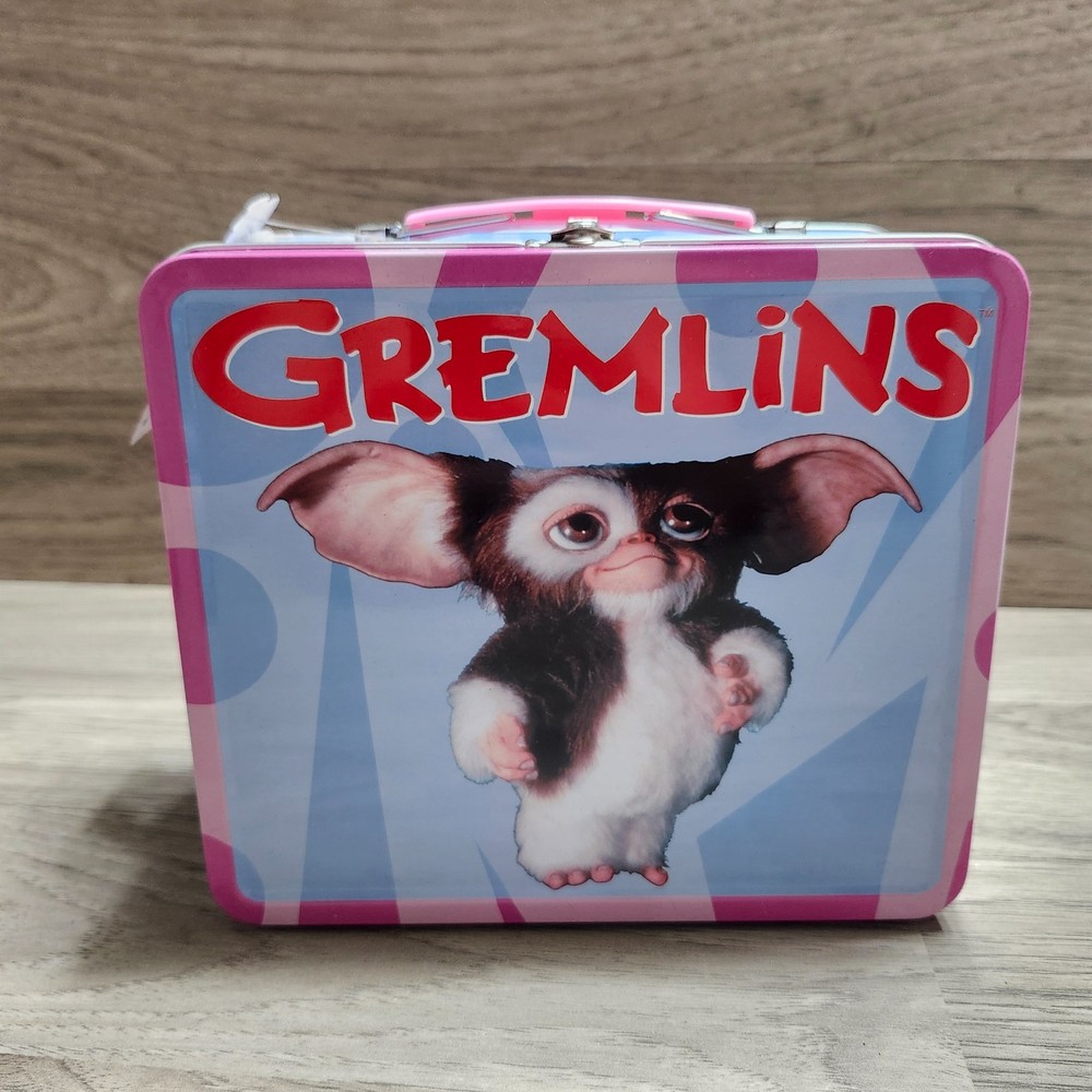 Gremlins Metal Lunchbox Pink Ripple Function Gizmo Driving w/ Tags Y2K