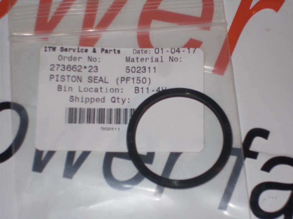 "GENUINE"  Paslode # 502311 PISTON SEAL (PF150)