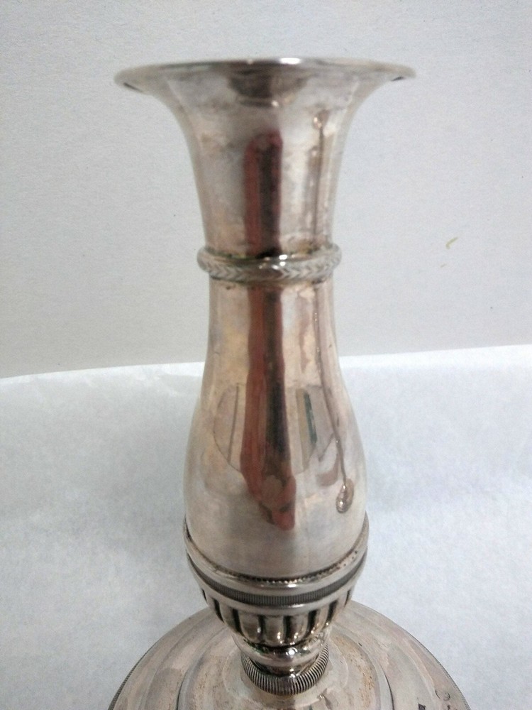 Pair of Continental Silver Candlesticks by Gerike
