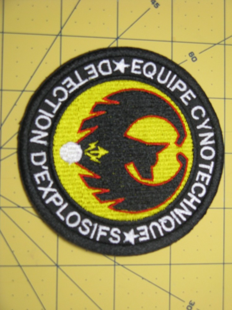 French Police Dog Team Explosive Detection Cyno Patch