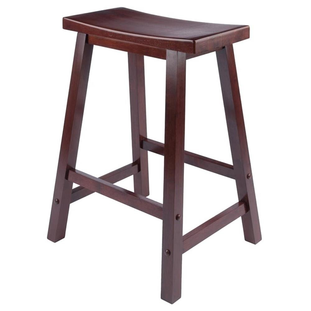 Pemberly Row 3-Piece Transitional Solid Wood Kitchen Island Dining Set in Walnut