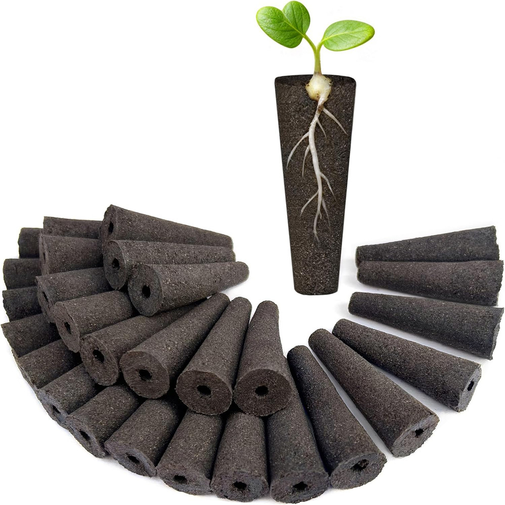 Grow Sponges 60 Pack, Hydroponics Replacement Root Growth Sponges Compatible wit
