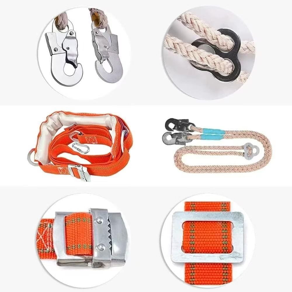 Tree Climbing Spikes Set, Adjustable Tree Climbing Gear Tree Climbing Tool with