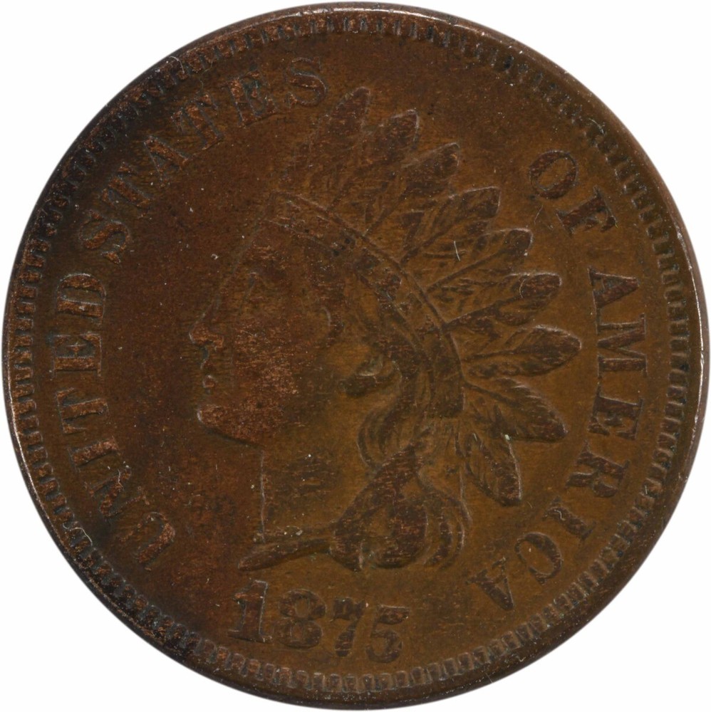 1875 Indian Cent EF Uncertified #120