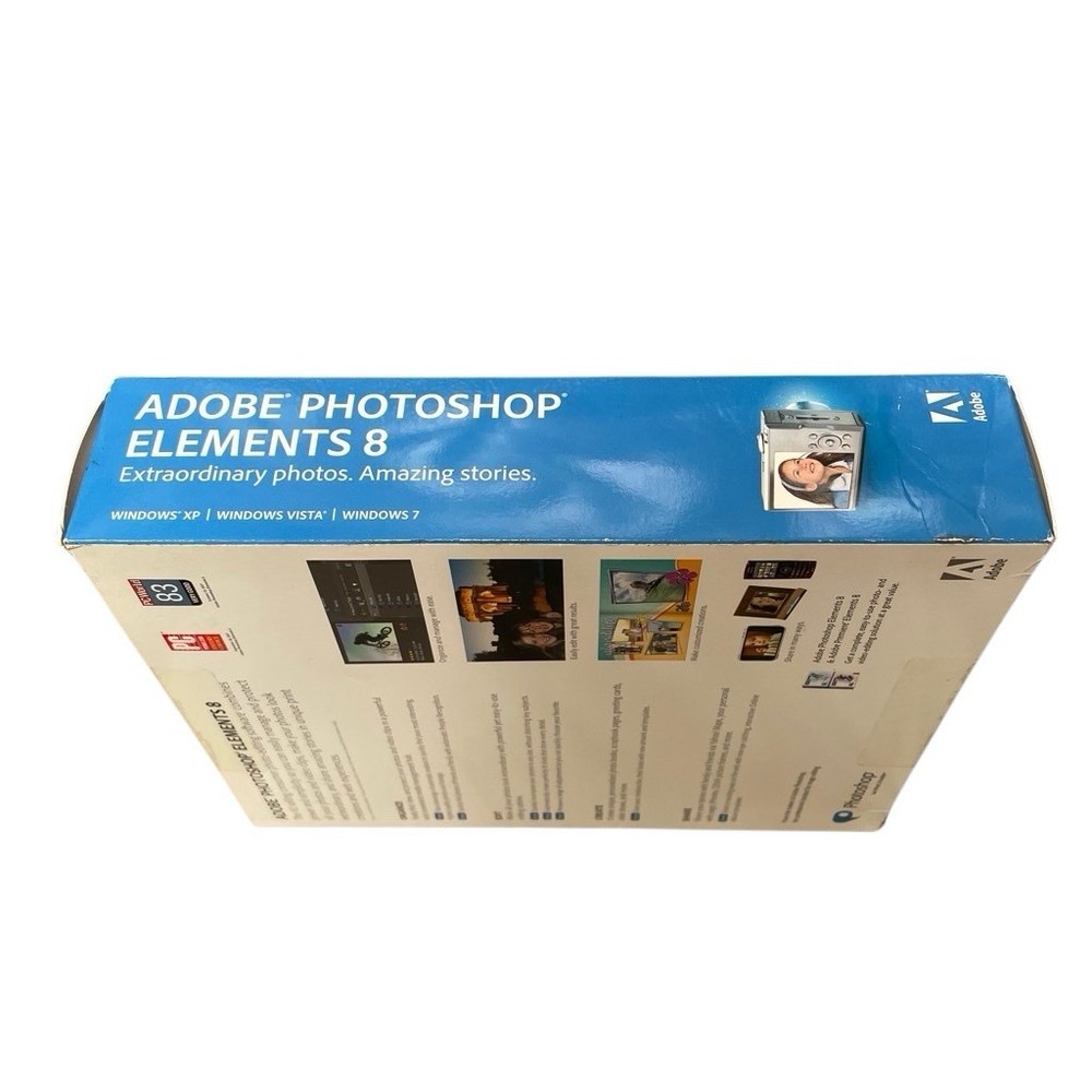 Retro Photoshop Elements 8 for Windows Photo Editing Software New Sealed READ