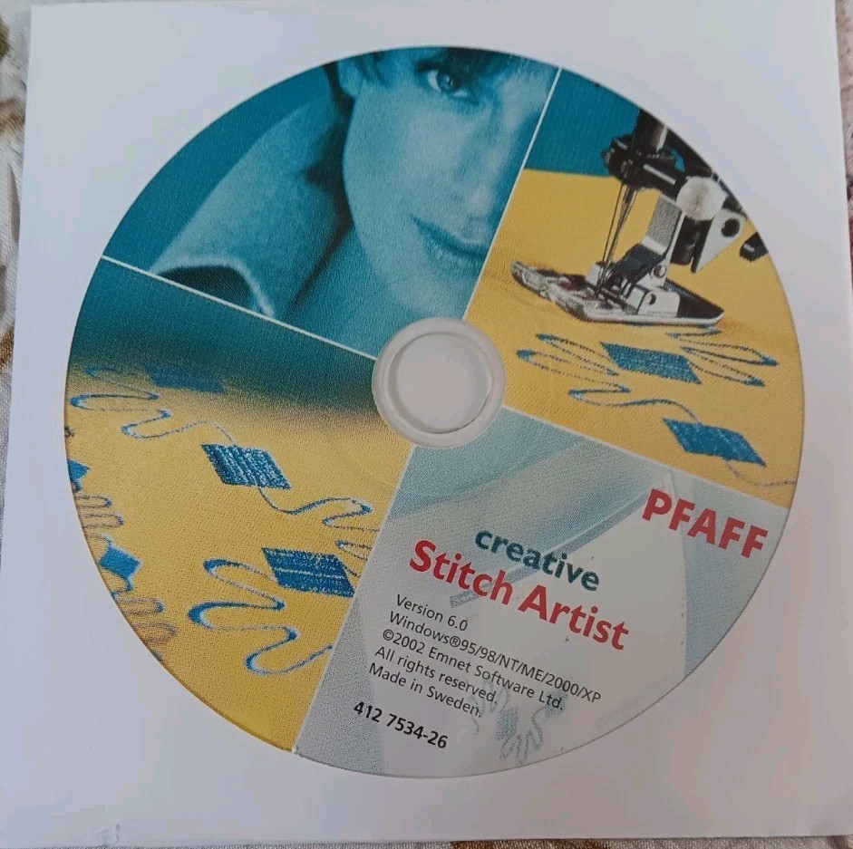 Pfaff PC CREATIVE SUITE Software W/DONGLE HTF 4 WINDOWS Gently Used Orig $2000.