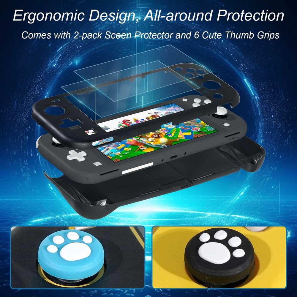 Accessories Kit for Nintendo Switch Lite - 2019, Black