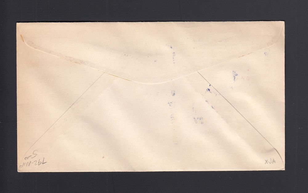 FDC: #792 1937 3c Navy - UNKNOWN Cachet
