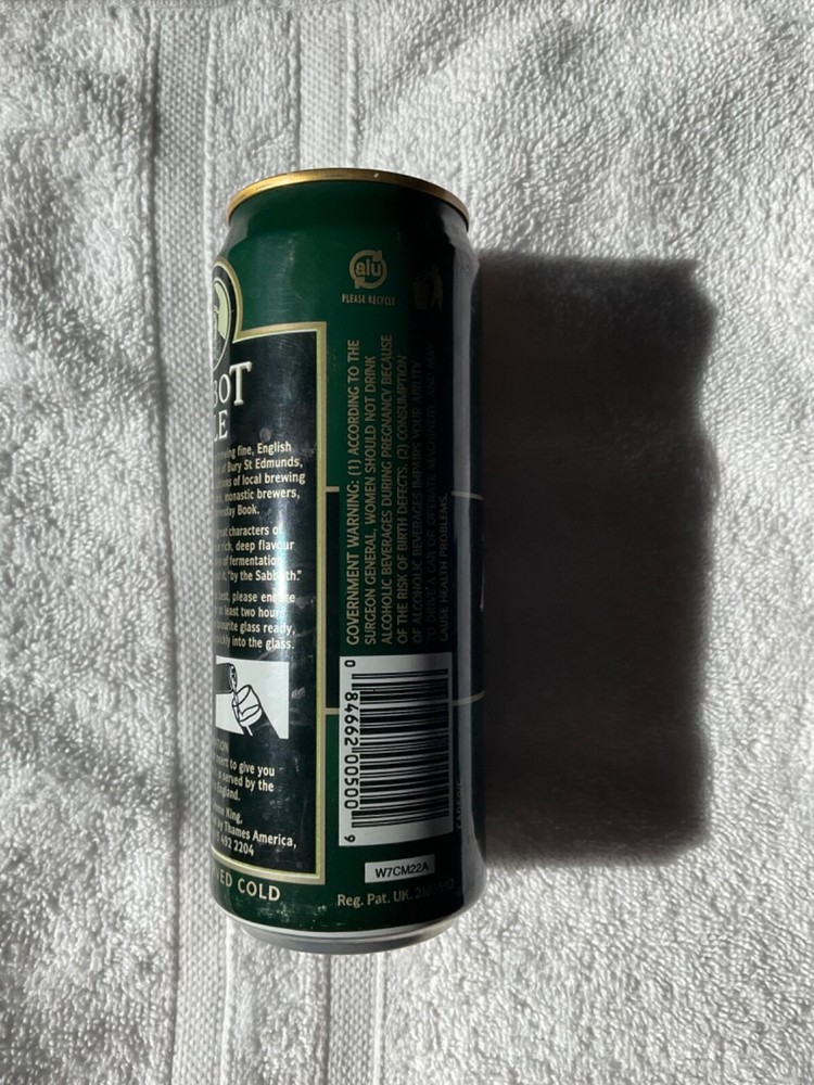 RARE ABBOT ALE ENGLAND BEER CAN