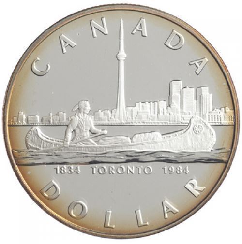 1984 CANADA SILVER DOUBLE DOLLAR PF SET TORONTO - .375 oz. SILVER