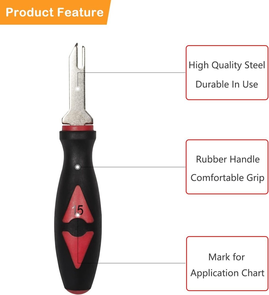 Universal Terminal Release Tools, Wire Terminal Electrical Connector Removal Kit