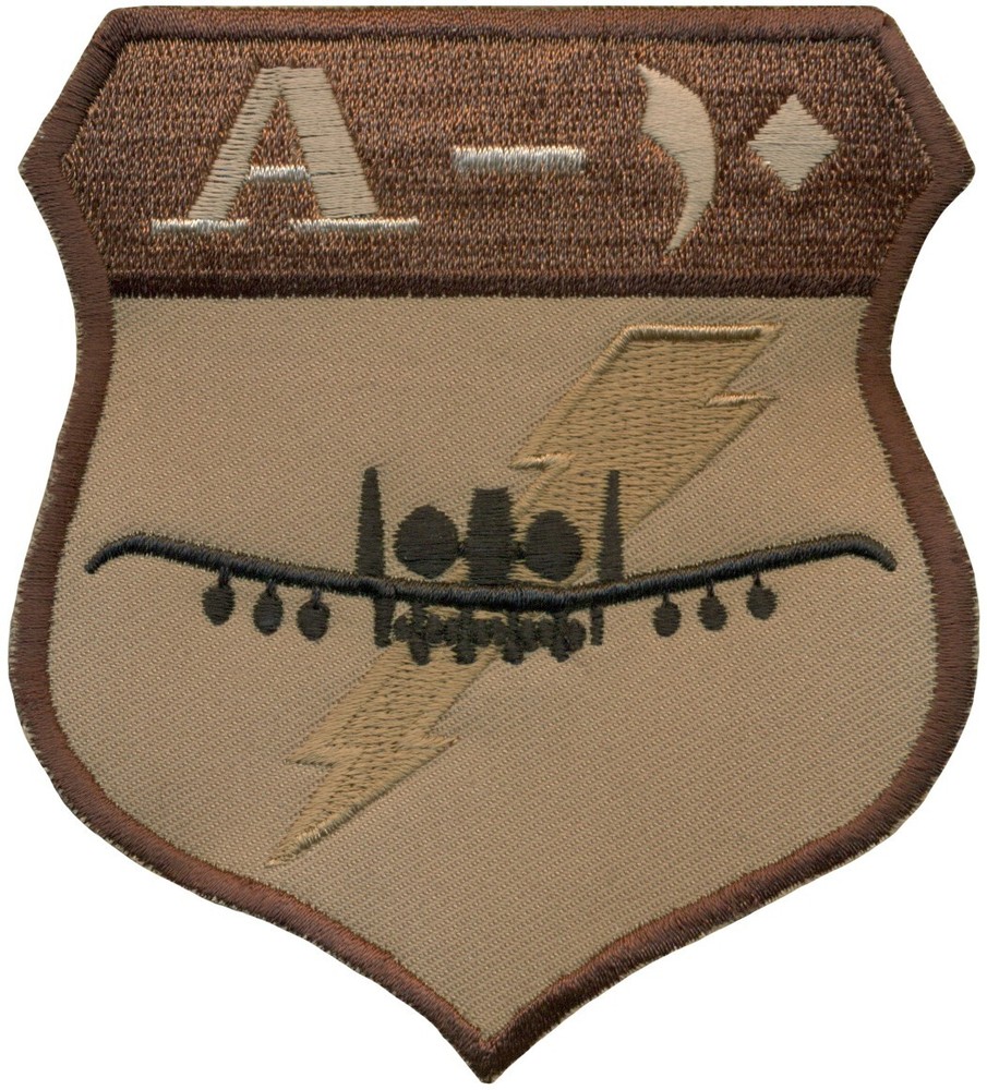 USAF A-10 THUNDERBOLT II "ARABIC" DESERT PATCH - VERSION - 2