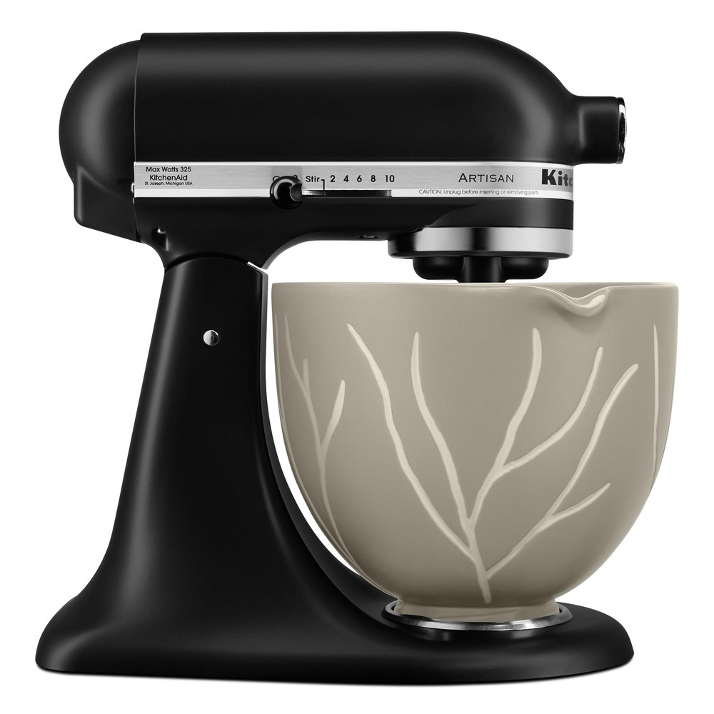 KitchenAid® 5 Quart Bare Leaves Ceramic Bowl, KSM2CB5BL