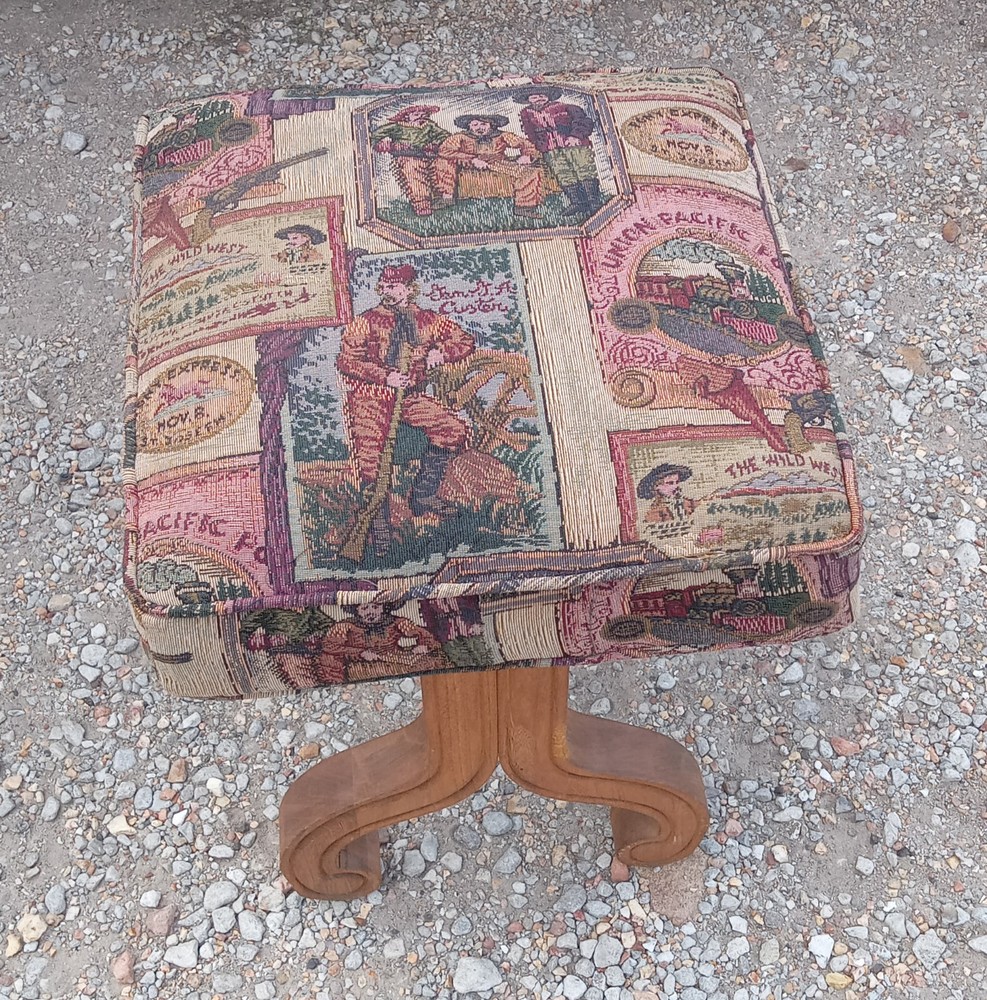 Western Print Vanity Bench (VB112)