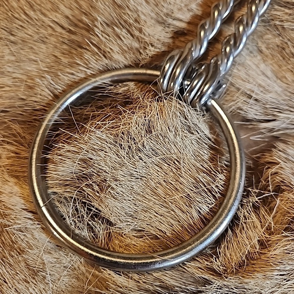 S/S Double Braided Offset Snaffle Bit