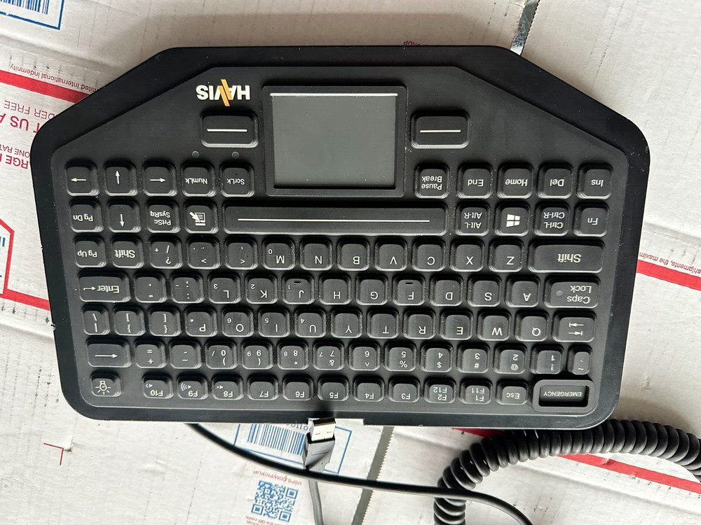 Havis KB-108 USB Rugged Keyboard with Integrated Touch Pad