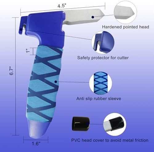 Plastic Car Door Handle Assist Blue