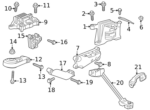 Genuine GM Mount Bracket 55515910
