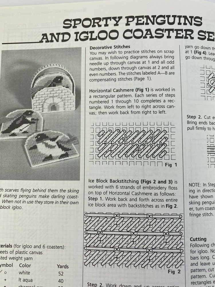 Easy To Make Plastic Canvas Projects Needlepoint Coasters Frames Volume 3 1983