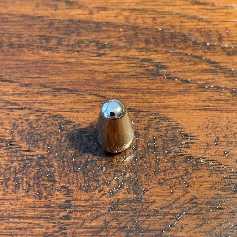 1 x Solid Brass - CHROME Plated / Stratocaster Switch Tip with Set Screw / New