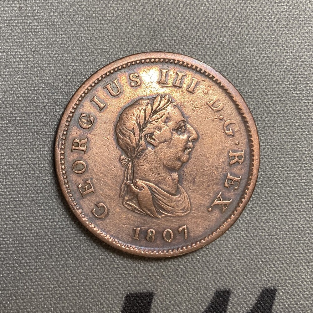1807 Great Britain 1/2 Penny