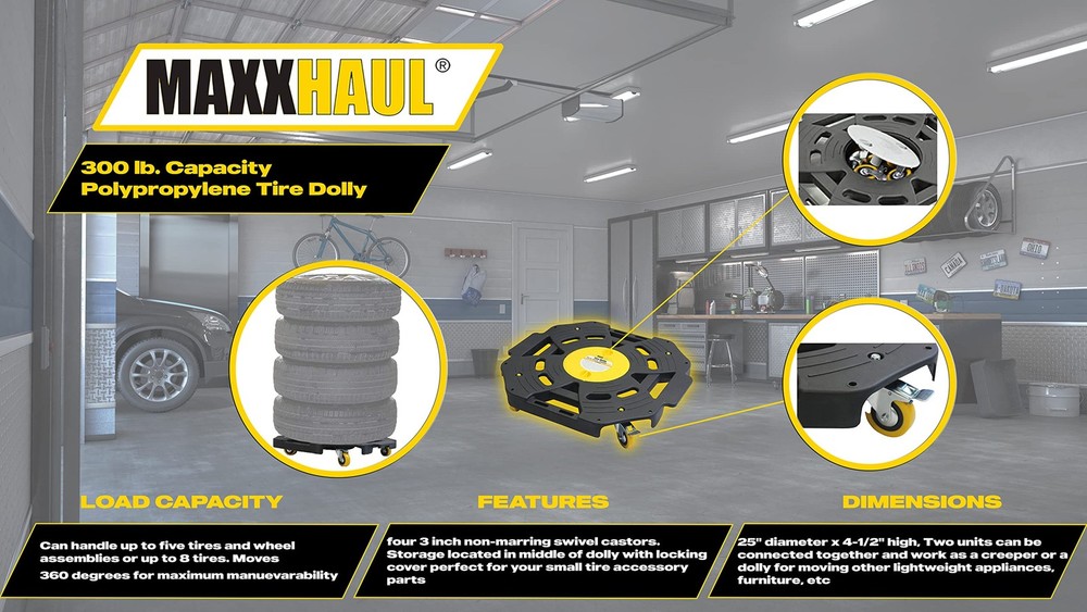 80746 Tire Dolly, 300 lb. Capacity
