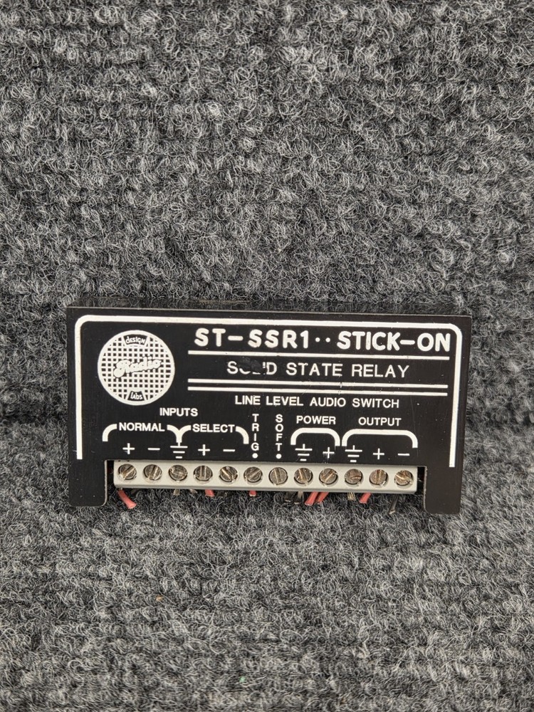 Radio Design Labs ST-SSR1 Stick-On Solid State Relay Audio PatchBay Black Module