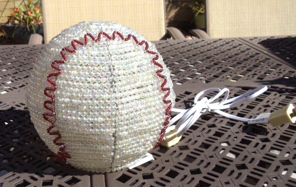 Beaded land: Baseball Nightlight
