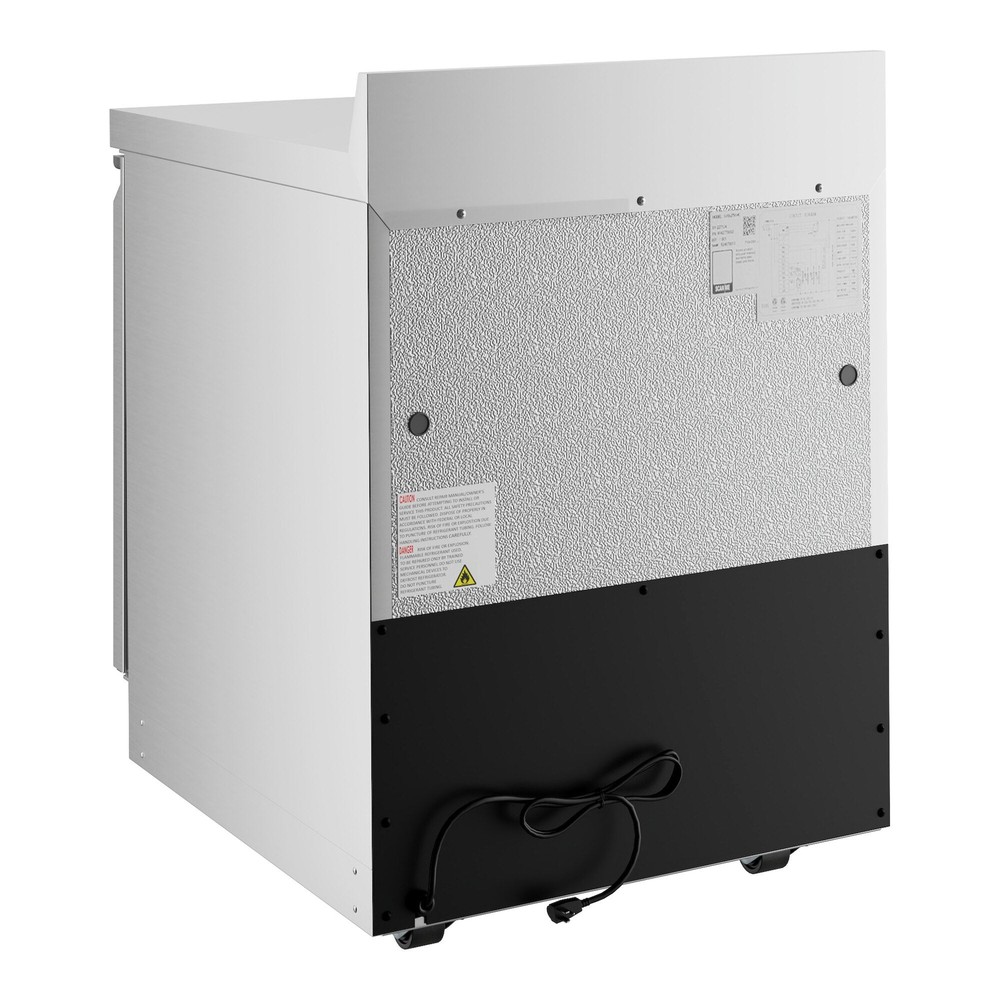 27" Front Breathing Worktop Freezer with 3 1/2" Backsplash