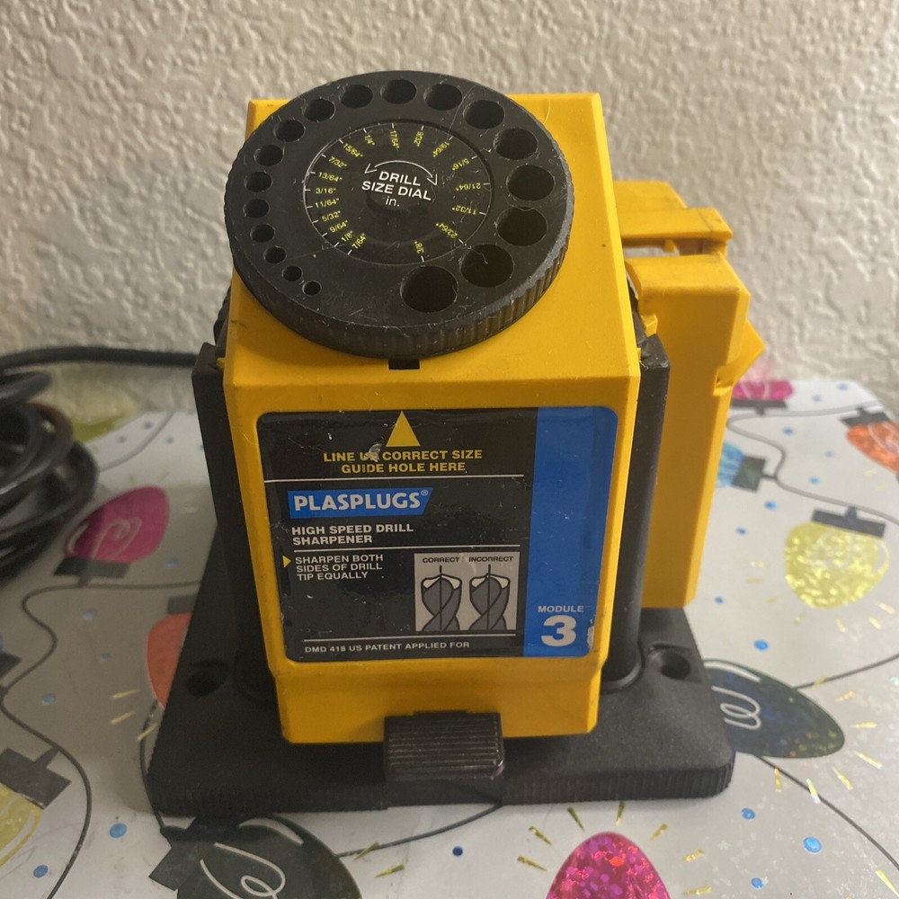 Plasplugs Sharpener Unit w/ Knife Scissor Sharpener Module DCS407 Tested Working