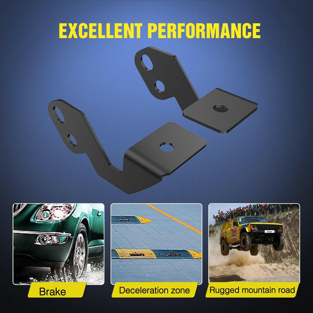 Nilight 2PCS LED Light Bar Side Pillar Mounting Brackets For UTV 14-18 POLAR RZR