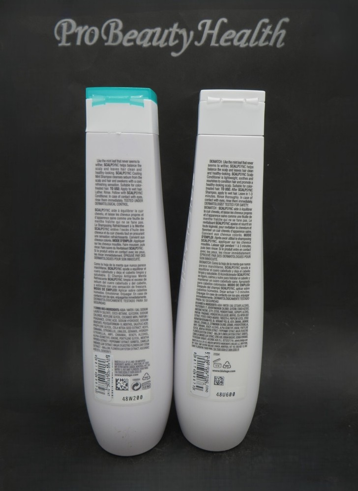 MATRIX BIOLAGE SCALPSYNC Cooling Mint Shampoo & Conditioner 13.5 oz