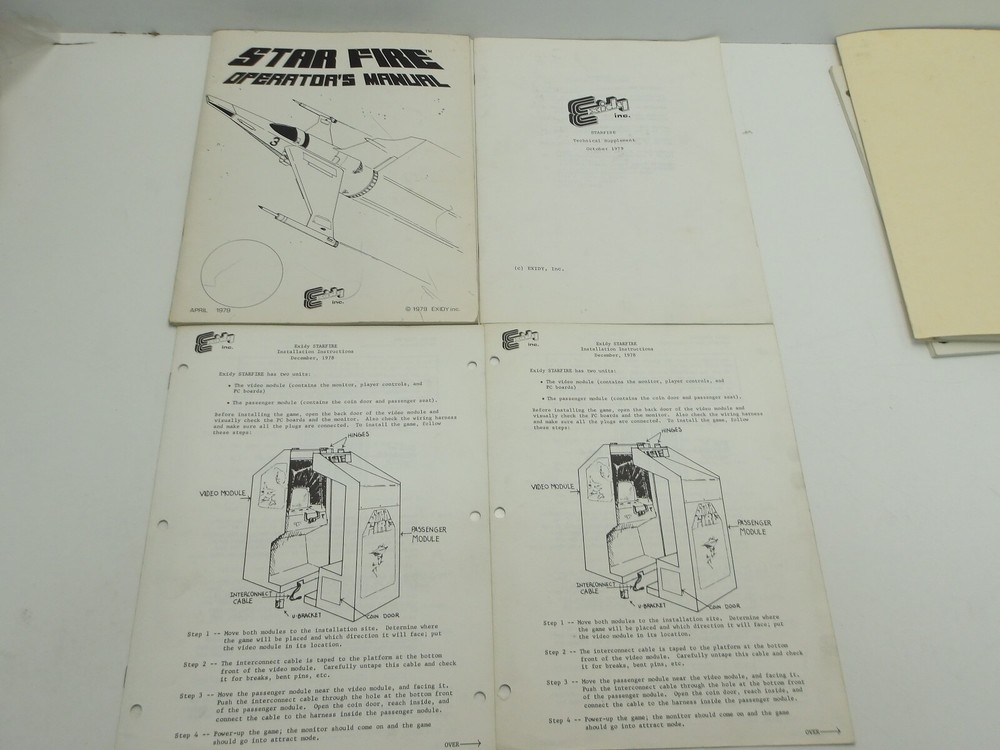 Exidy  : Star Fire  Operator' s Manual & More