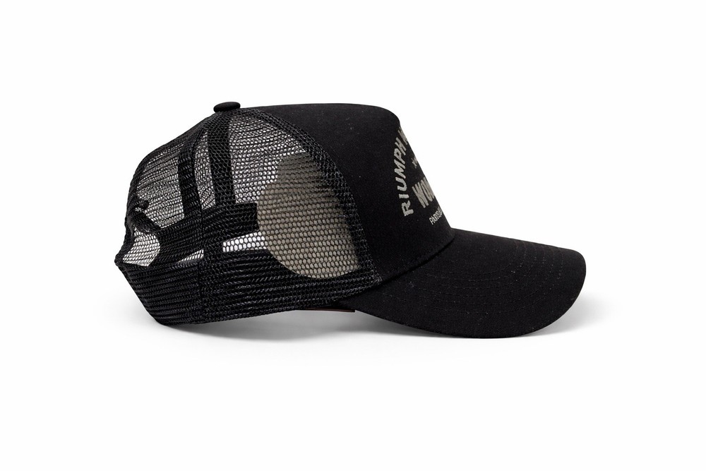 TRIUMPH WORKSHOP TRUCKER CAP color: Navy/bone