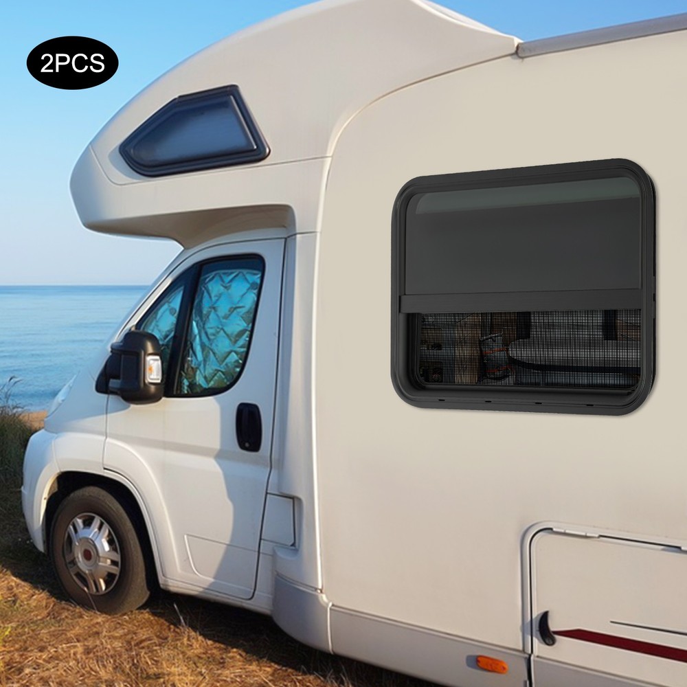 2 Pcs Rv Windows, Clip-on Mounting Rv Window, Modern Rv Vertical Slide Window