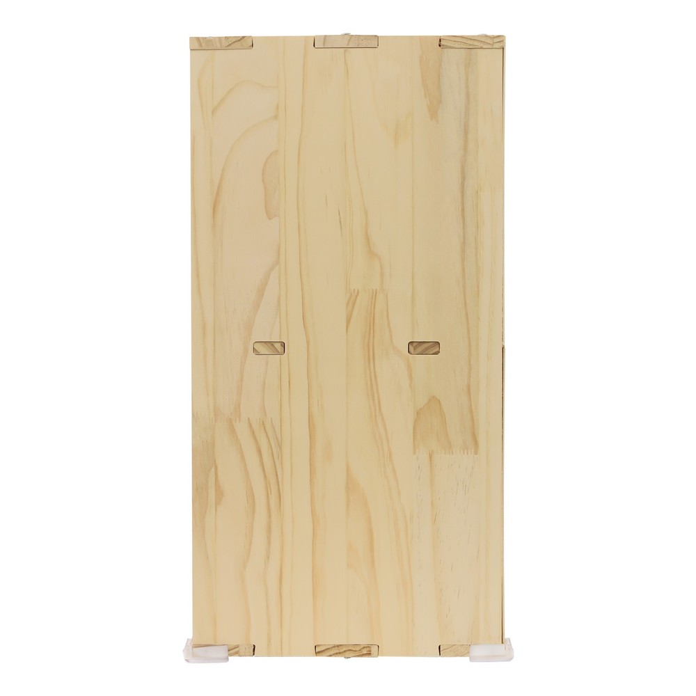 6 Cube Storage Organizer Solid Wooden Bookcase Display 2 Tier Shelving Bookshelf