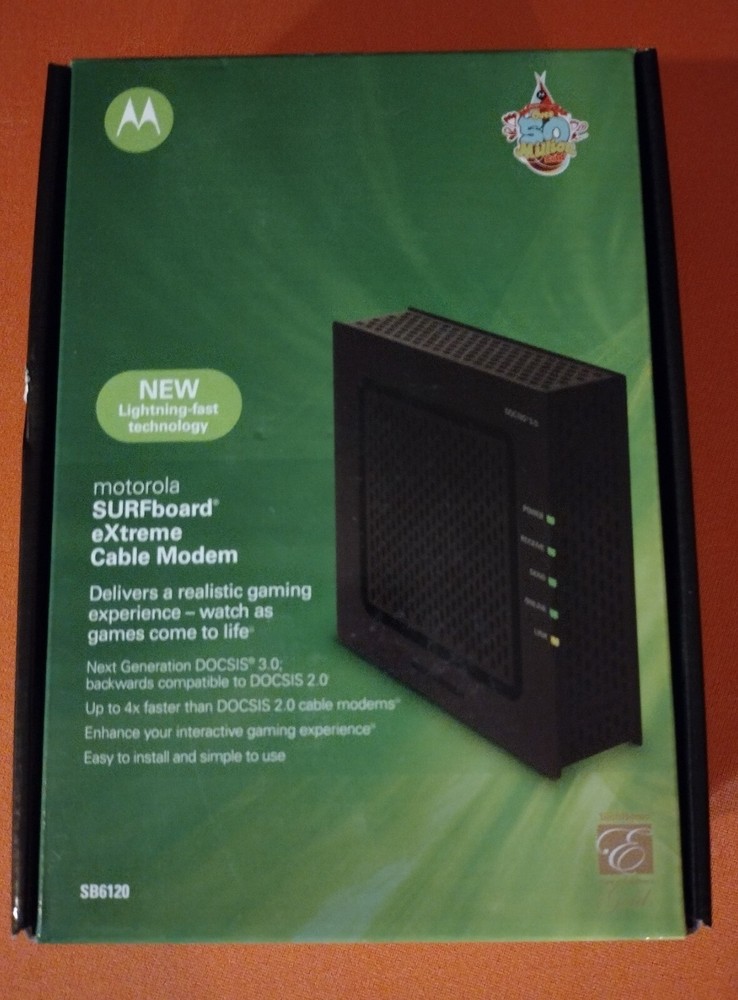 Motorola Cable Modem SURFboard SB6120 DOCSIS 3.0  Open Box
