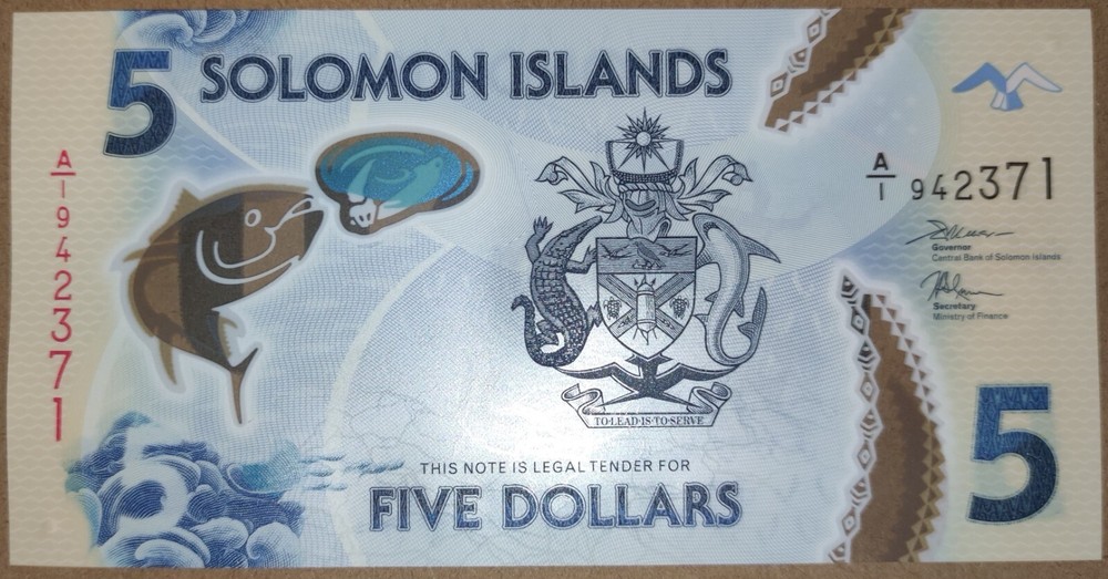 Solomon Islands 5 dollars 2019 UNC