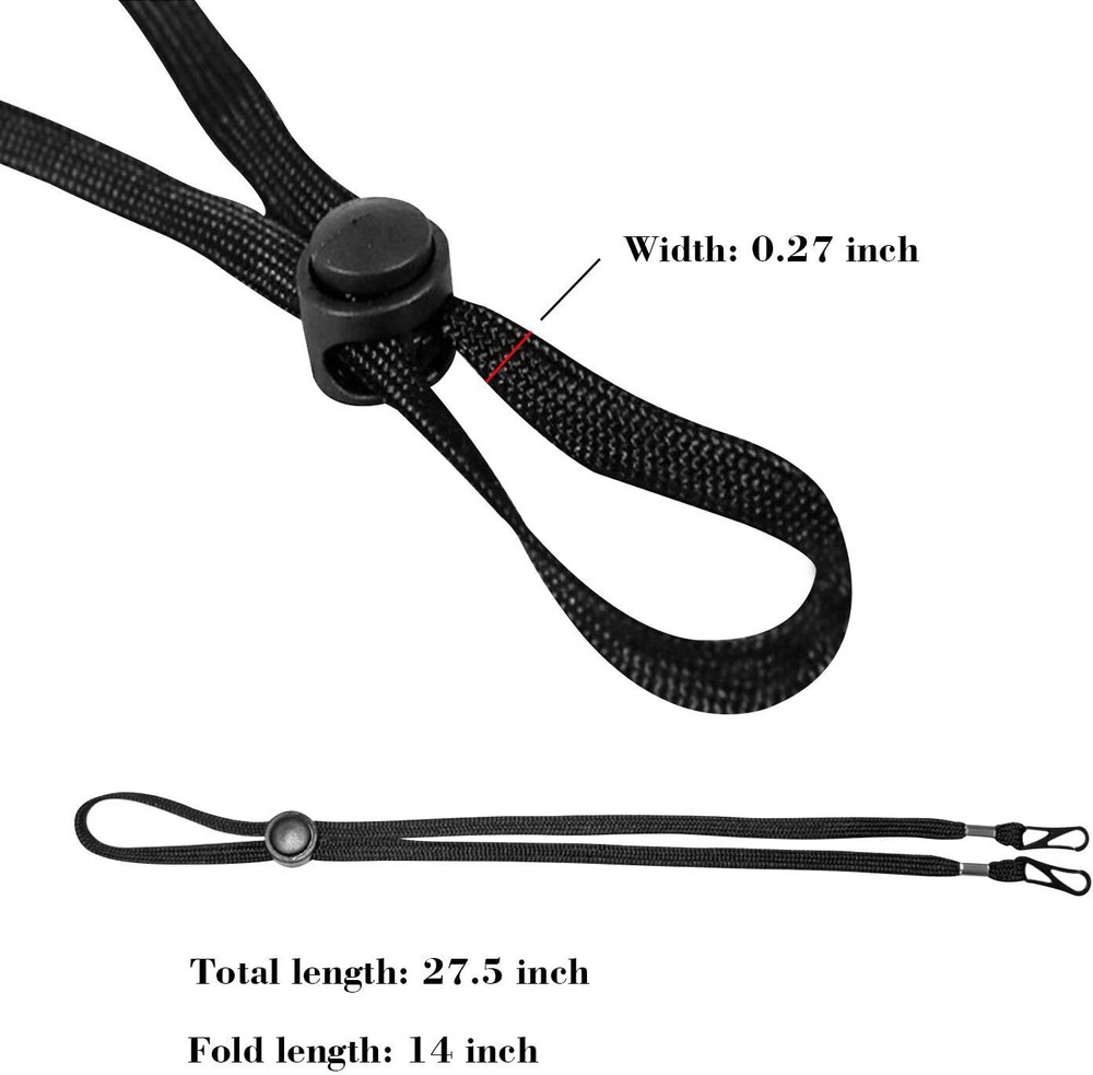 5 pack Adjustable Flat Lanyard Face Mask Extender Ear Savers Strap Holder Strap