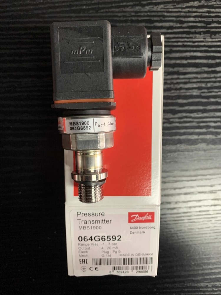 1pcs Danfoss Pressure Transmitter Sensor MBS1900 064G6592（-1~3BAR）