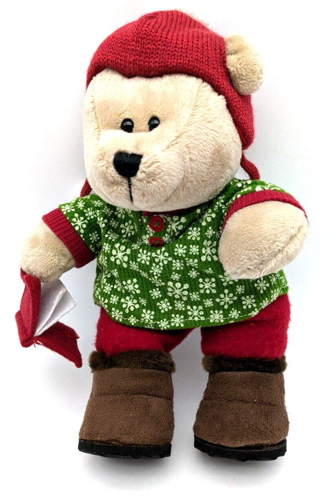 Starbucks Bearista Bear Collection Winter Plush Bear With Book