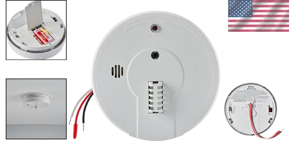 Hardwired Heat Detector with Battery Backup