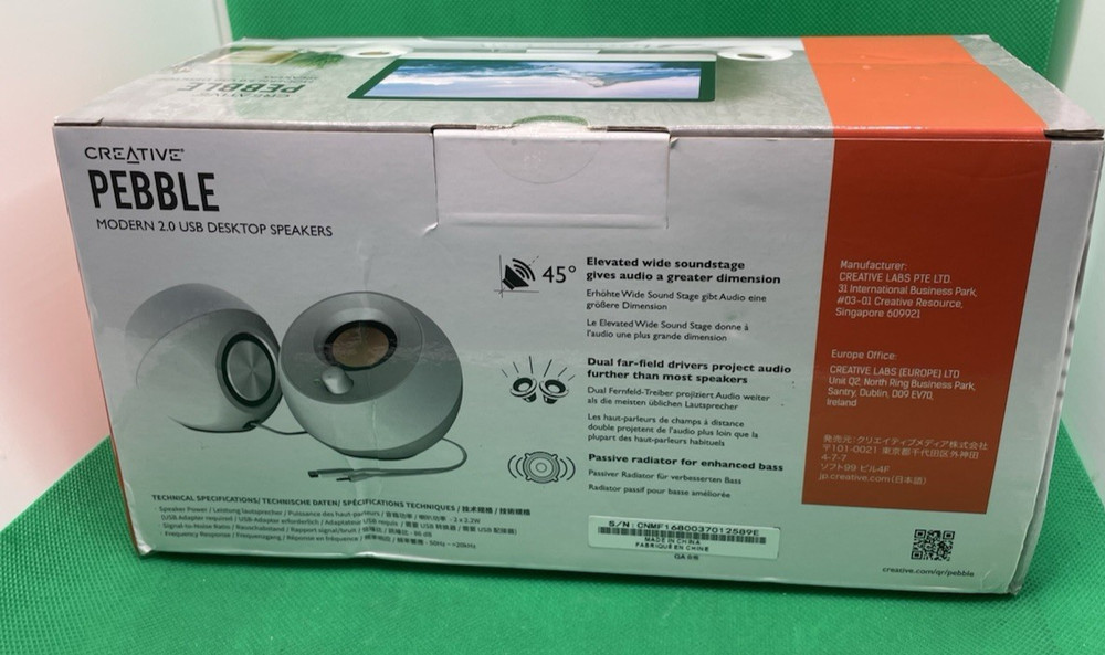 Pebble Modern 2.0 USB Desktop Speakers